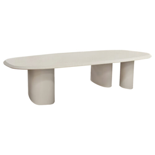 ΤΡΑΠΕΖΙ ΤΡΑΠΕΖΑΡΙΑΣ FIBER CEMENT ΟΒΑΛ GLEN HM6598.02 ΜΠΕΖ 260x95x75Υεκ (x1)