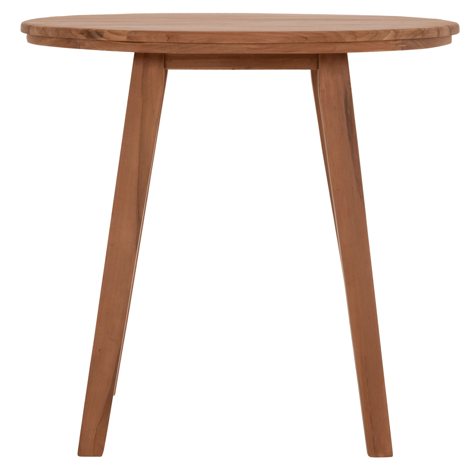 TΡΑΠΕΖΙ ΤΡΑΠΕΖΑΡΙΑΣ ΣΤΡΟΓΓΥΛΟ DANTE HM6379 ΞΥΛΟ TEAK Φ80x75Υεκ. (x1) - Image 3