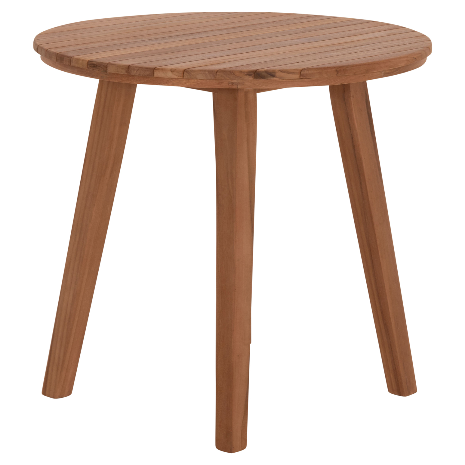 TΡΑΠΕΖΙ ΤΡΑΠΕΖΑΡΙΑΣ ΣΤΡΟΓΓΥΛΟ DANTE HM6379 ΞΥΛΟ TEAK Φ80x75Υεκ. (x1) - Image 5
