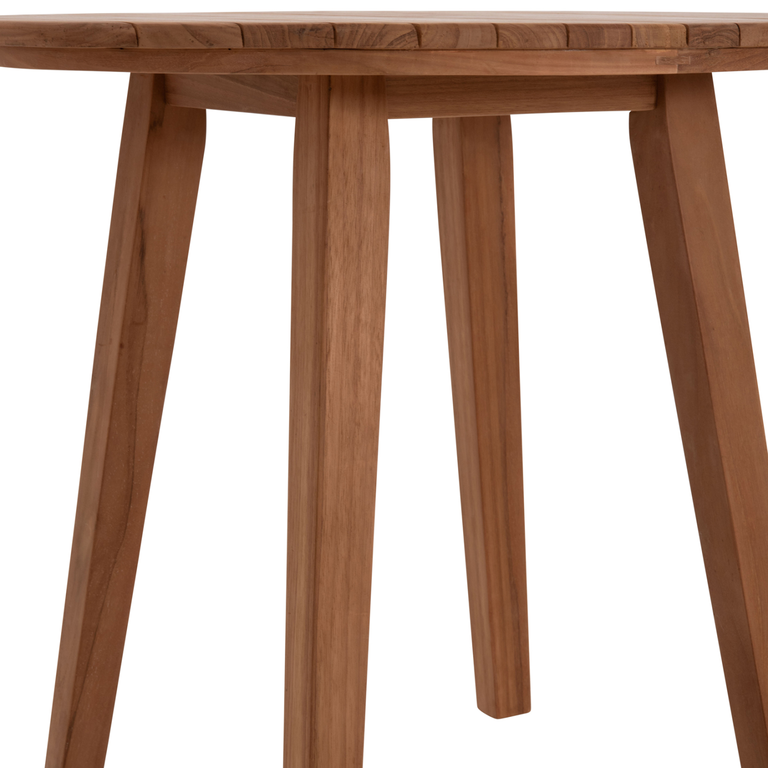 TΡΑΠΕΖΙ ΤΡΑΠΕΖΑΡΙΑΣ ΣΤΡΟΓΓΥΛΟ DANTE HM6379 ΞΥΛΟ TEAK Φ80x75Υεκ. (x1) - Image 9