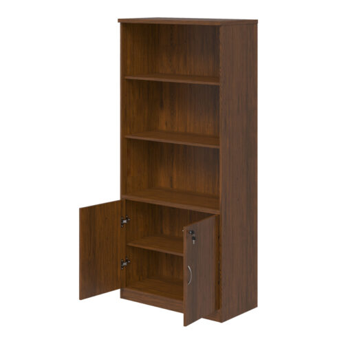 Βιβλιοθήκη γραφείου επαγγελματική Fesialo pakoworld wenge 80x40x180εκ (x1)