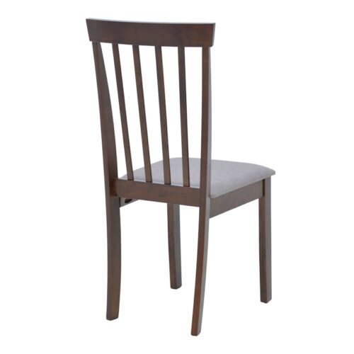 Καρέκλα Houston pakoworld rubberwood σε καρυδί απόχρωση 40x49x94εκ (x2)