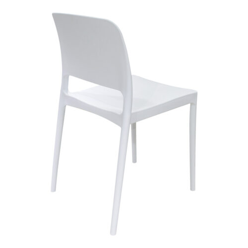 Καρέκλα Fenxy pakoworld pp σε λευκή απόχρωση 38x42x77εκ (x1)