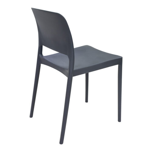 Καρέκλα Fenxy pakoworld pp σε μαύρη απόχρωση 38x42x77εκ (x1)