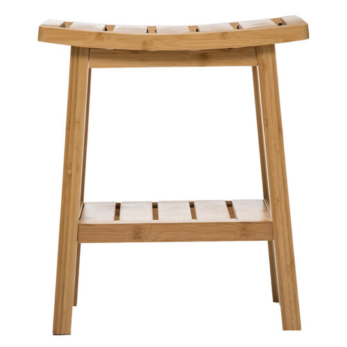 Σκαμπό Dael pakoworld μπαμπού χρώμα φυσικό 39.5x25x46εκ (x1)