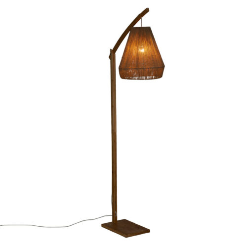 Φωτιστικό δαπέδου Sean pakoworld Ε27 60W μπαμπού μπεζ 52x30x158εκ (x1)