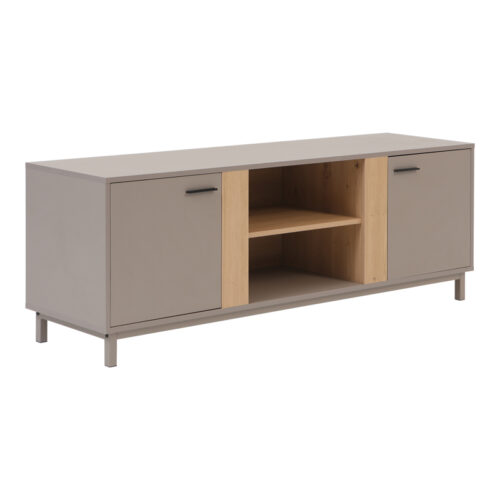 Έπιπλο τηλεόρασης Polenio pakoworld cappuccino με φυσικό 150x40x53εκ (x1)