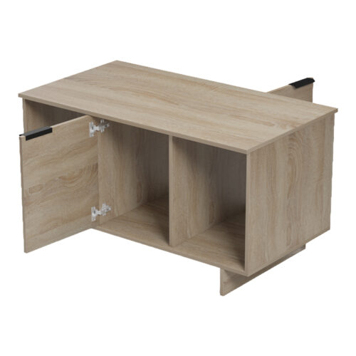 Τραπέζι σαλονιού Nalinda pakoworld sonoma 100x55x55εκ (x1)