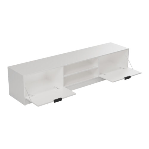 Έπιπλο τηλεόρασης Lemardo pakoworld λευκό 180x40x40εκ (x1)