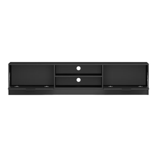 Έπιπλο τηλεόρασης Lemardo pakoworld μαύρο 180x40x40εκ (x1)