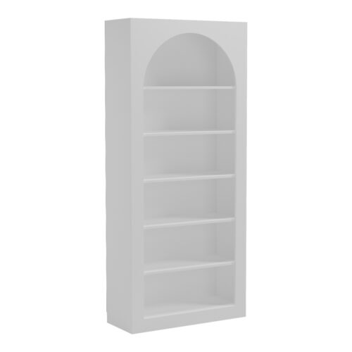 Βιβλιοθήκη Boke pakoworld λευκό 80x31.5x180εκ (x1)