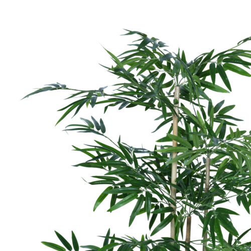 Διακοσμητικό φυτό Bamboo σε γλάστρα Inart πράσινο pp Υ130εκ (x1)