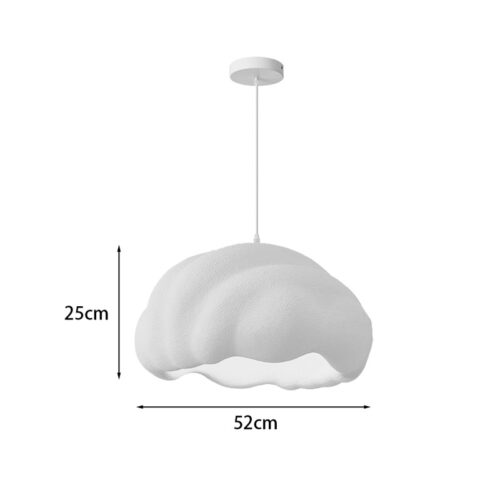 Φωτιστικό οροφής led Vomber pakoworld E27 ps λευκό Φ52x28εκ (x1)
