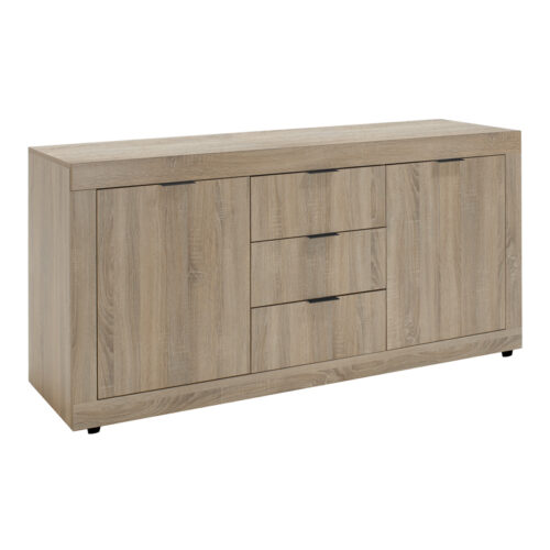 Μπουφές Doha pakoworld σε sonoma απόχρωση 180x45x80.5εκ (x1)