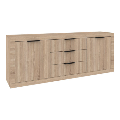 Μπουφές Doha pakoworld σε sonoma απόχρωση 210x45x80.5εκ (x1)