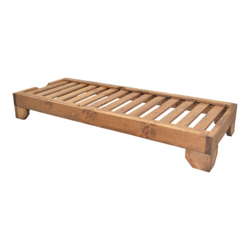 Ξαπλώστρα Zalka pakoworld L1 σε καρυδί απόχρωση 66x197x28εκ (x1)