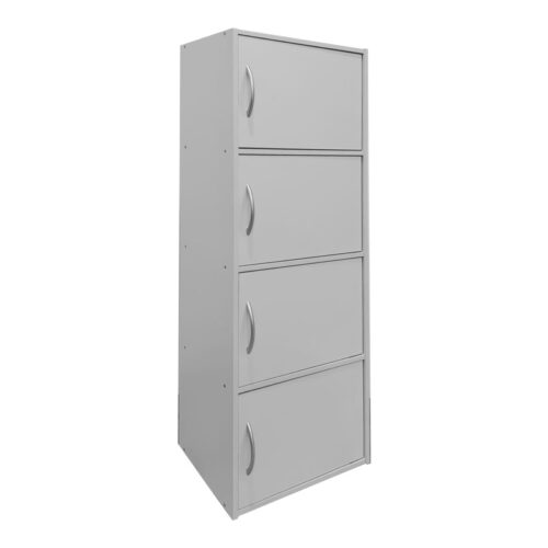 Ντουλάπι-στήλη Soline I pakoworld σε λευκή απόχρωση 40x34.5x120εκ (x1)