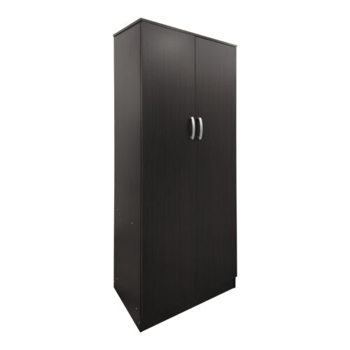 Ντουλάπα δίφυλλη Athos pakoworld σε wenge απόχρωση 80x42x180εκ (x1)