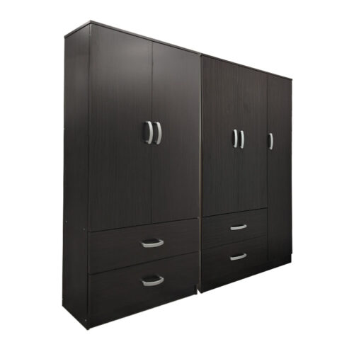 Ντουλάπα πεντάφυλλη Athos pakoworld wenge 170x42x180εκ (x1)