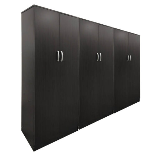 Ντουλάπα εξάφυλλη Athos pakoworld wenge 240x42x180εκ (x1)