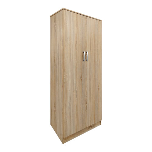 Ντουλάπα τετράφυλλη με πατάρι Athos Ι pakoworld sonoma 160x42x240εκ (x1)