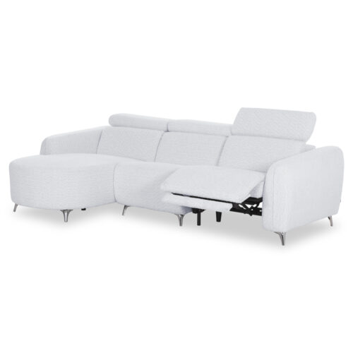ΚΑΝΑΠΕΣ ΑΡΙΣΤΕΡΗ ΓΩΝΙΑ 3Θ ΜΕ RECLINE VALENTE HM3317.01L ΑΝΟΙΧΤΟ ΓΚΡΙ ΥΦΑΣΜΑ 275x160x104Yεκ (x1)