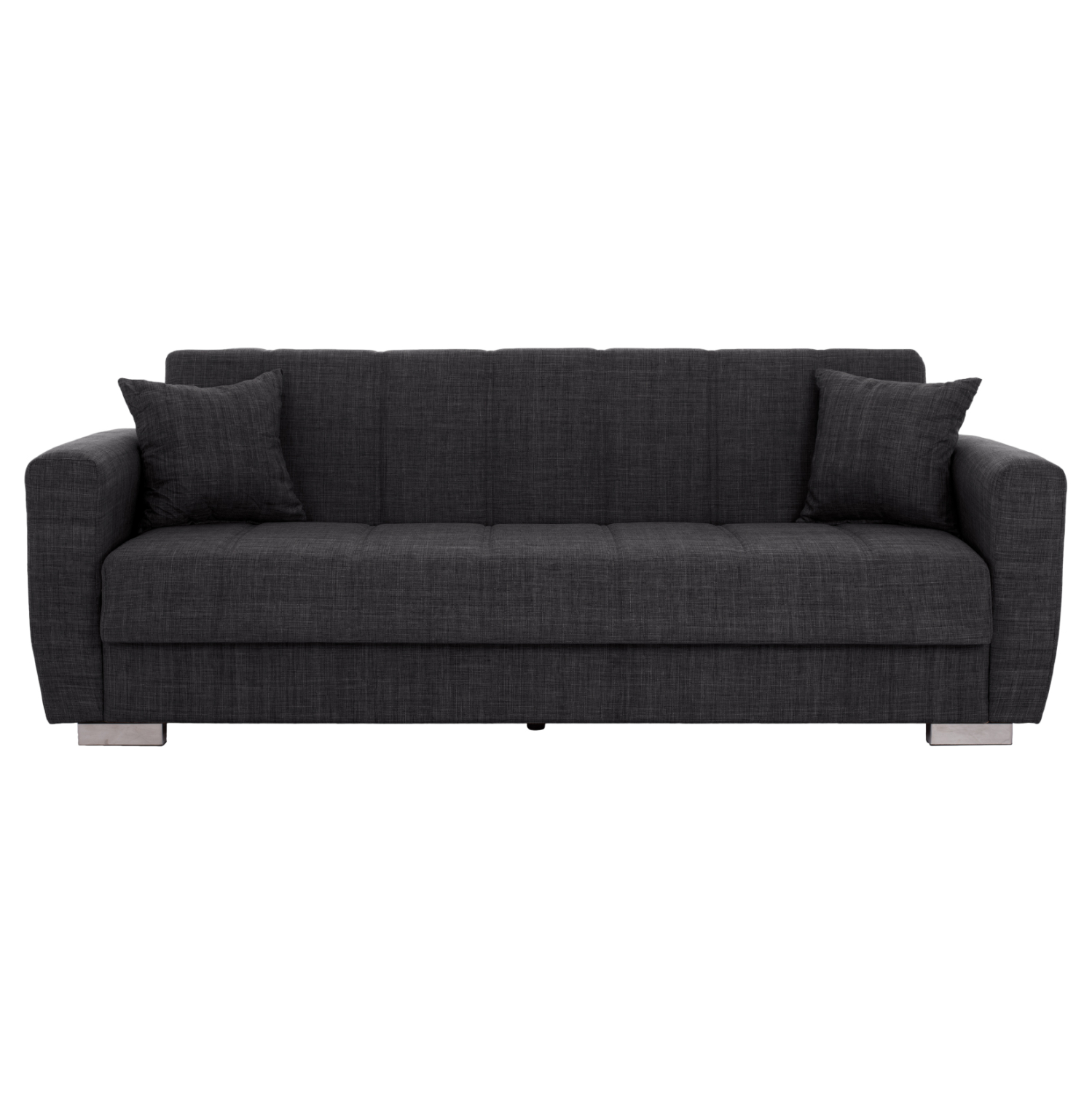 ΚΑΝΑΠΕΣ ΚΡΕΒΑΤΙ POLYA ΤΡΙΘΕΣΙΟΣ HM3240.03 ΓΚΡΙ 215x85x76Υ εκ. (x1) - Image 4