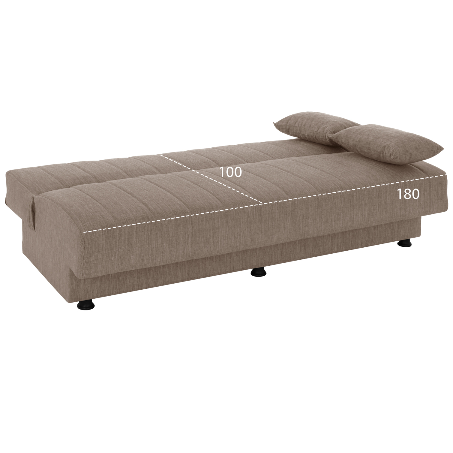 ΚΑΝΑΠΕΣ ΚΡΕΒΑΤΙ ANDRI ΤΡΙΘΕΣΙΟΣ ΜΠΕΖ HM3239.04 180x83x74Υ εκ. (x1) - Image 3