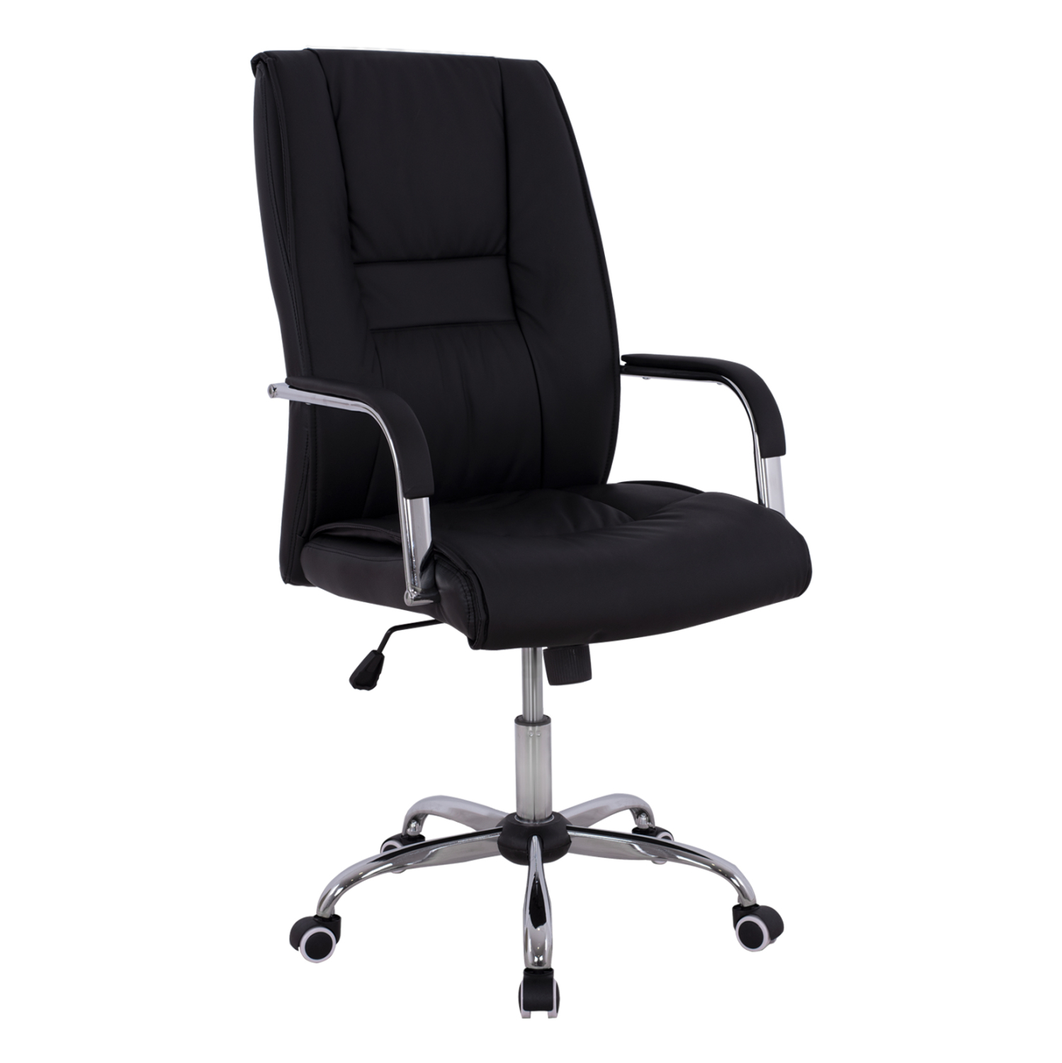 ΚΑΡΕΚΛΑ ΓΡΑΦΕΙΟΥ ANGEE HM1106.01 PU ΣΕ ΧΡΩΜΑ ΜΑΥΡΟ 58,5x70x120Υεκ (x1)