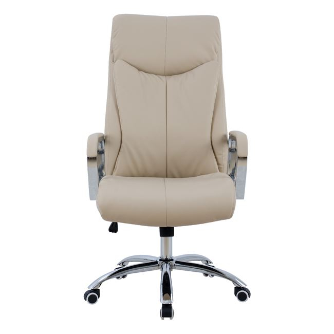 ΚΑΡΕΚΛΑ ΓΡΑΦΕΙΟΥ SHASHI HM1093.07 PU ΣΕ ΕΚΡΟΥ 63x80x118-126Yεκ (x1) - Image 3