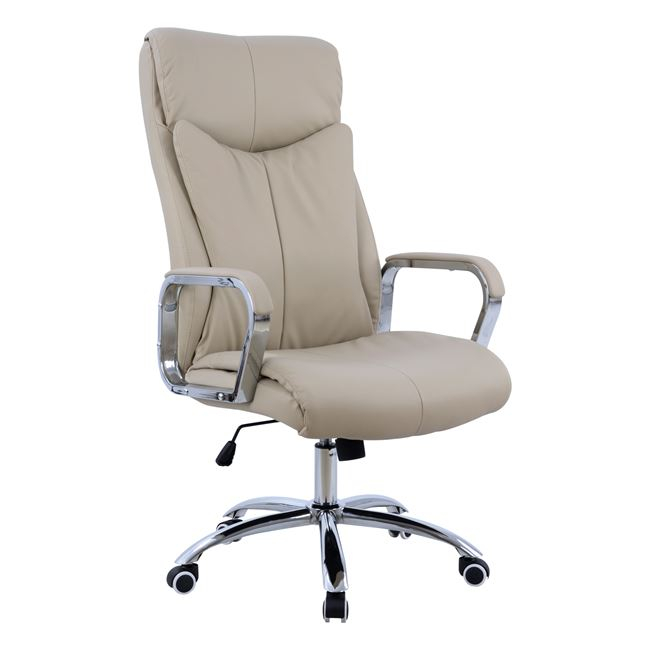 ΚΑΡΕΚΛΑ ΓΡΑΦΕΙΟΥ SHASHI HM1093.07 PU ΣΕ ΕΚΡΟΥ 63x80x118-126Yεκ (x1)
