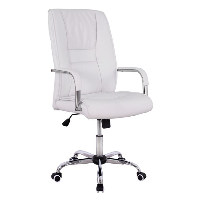 ΚΑΡΕΚΛΑ ΓΡΑΦΕΙΟΥ ANGEE HM1106.02 PU ΣΕ ΧΡΩΜΑ ΛΕΥΚΟ 58,5x70x120Yεκ (x1)