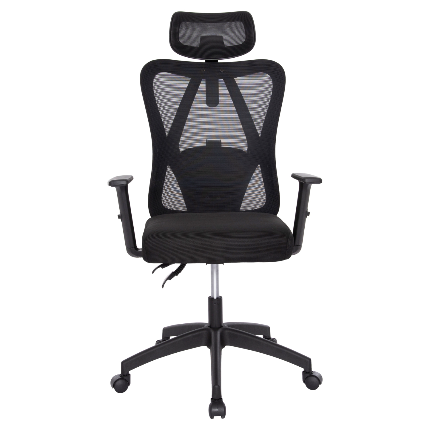 ΚΑΡΕΚΛΑ ΓΡΑΦΕΙΟΥ MEXER HM1195.01 ΜΑΥΡΟ MESH-PP ΒΑΣΗ 68x70x136Υεκ. (x1) - Image 20