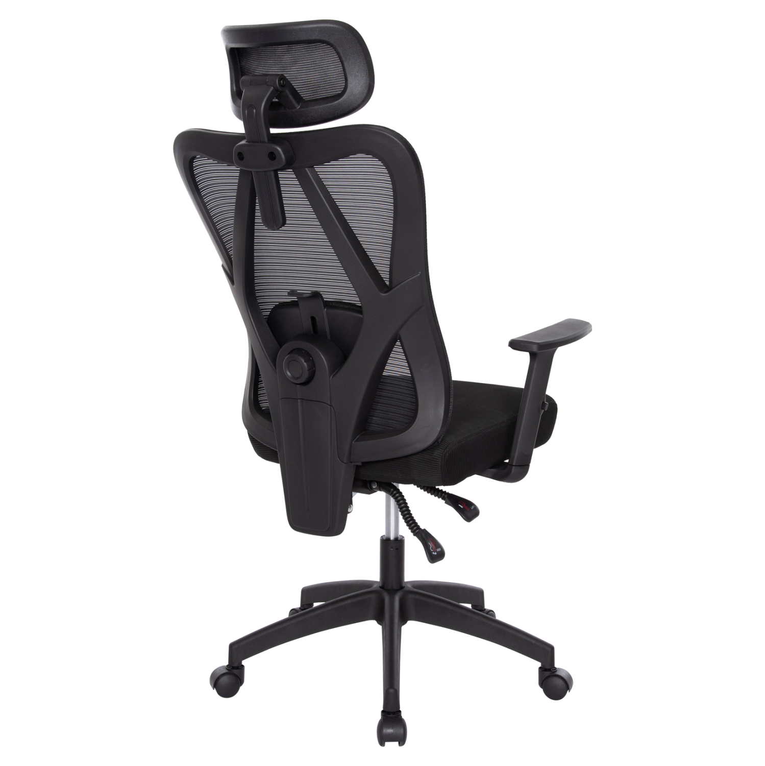 ΚΑΡΕΚΛΑ ΓΡΑΦΕΙΟΥ MEXER HM1195.01 ΜΑΥΡΟ MESH-PP ΒΑΣΗ 68x70x136Υεκ. (x1) - Image 22