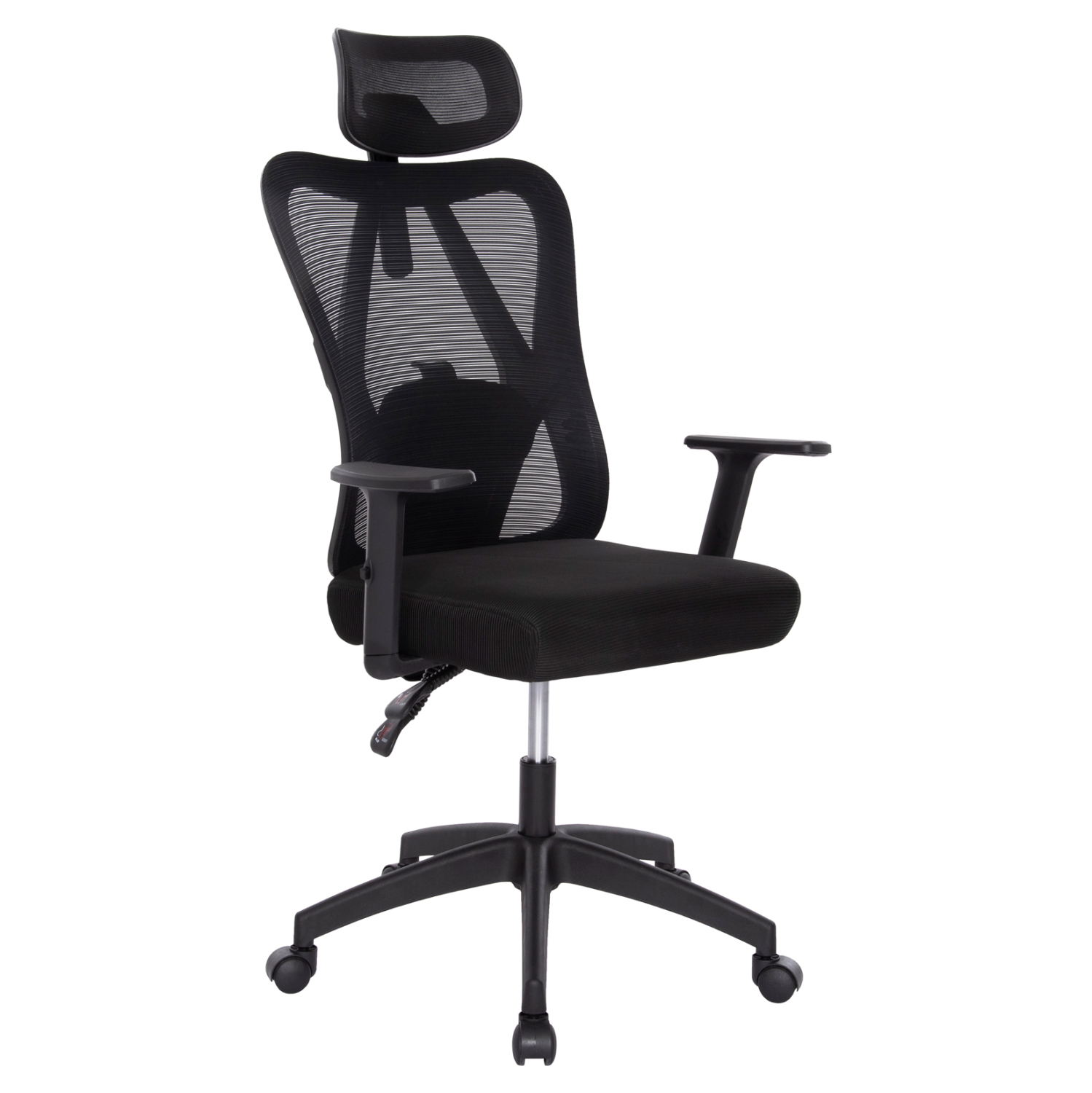 ΚΑΡΕΚΛΑ ΓΡΑΦΕΙΟΥ MEXER HM1195.01 ΜΑΥΡΟ MESH-PP ΒΑΣΗ 68x70x136Υεκ. (x1) - Image 18