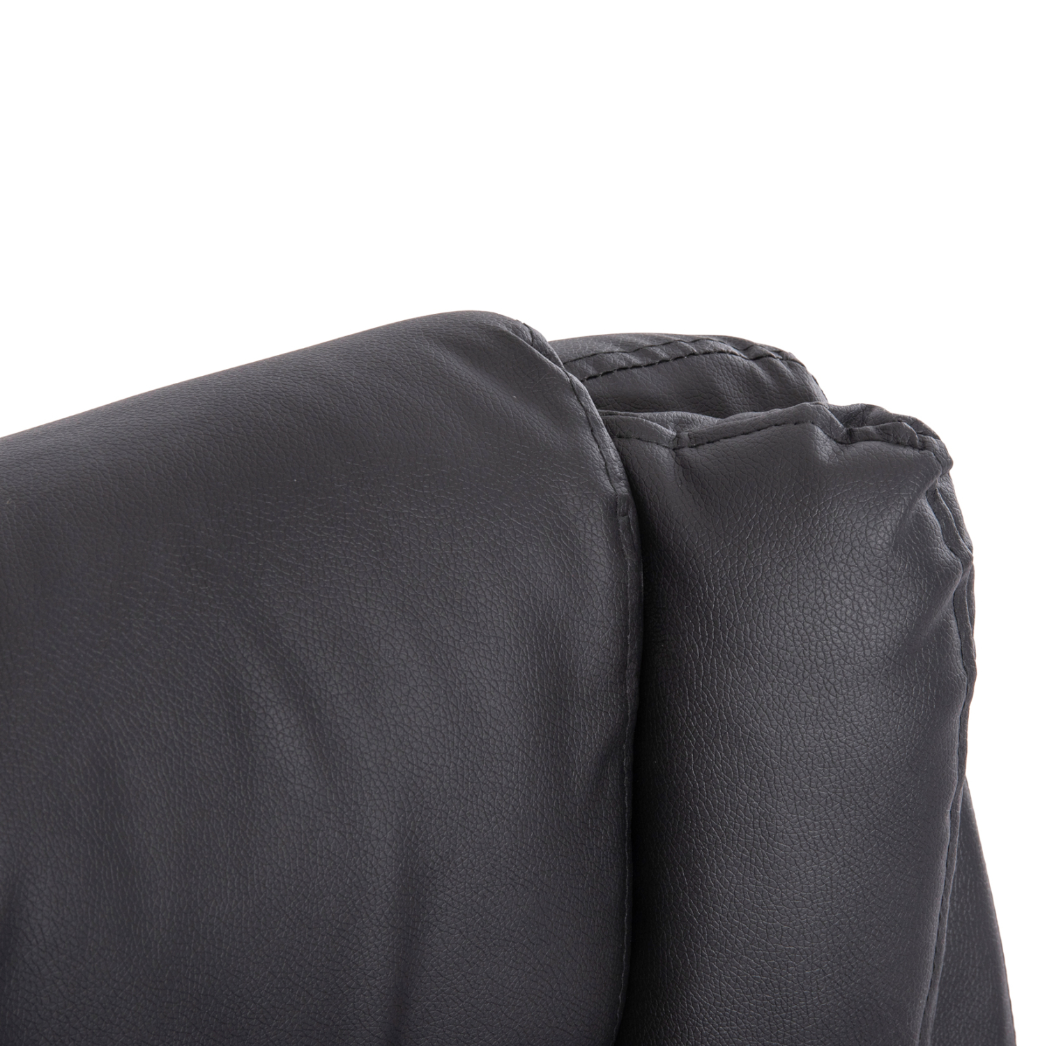 ΚΑΡΕΚΛΑ ΓΡΑΦΕΙΟΥ CANAN HM1201 ΜΑΥΡO PVC-ΒΑΣΗ ΧΡΩΜΙΟΥ 66x61x105Υεκ. (x1) - Image 8