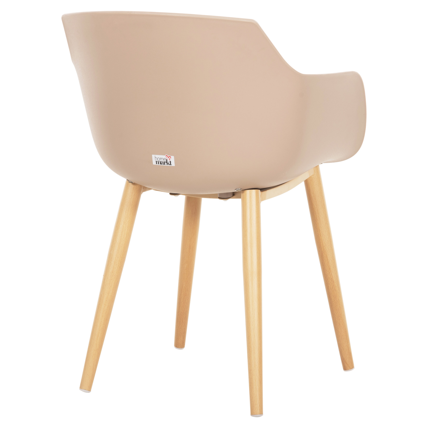 ΚΑΡΕΚΛΑ ΤΡΑΠΕΖΑΡΙΑΣ LUCIE HM8242.11 CAPUCCINO PP-ΜΕΤΑΛ. ΠΟΔΙΑ ΟΨΗ ΞΥΛΟΥ 56x55,5x80Υεκ (x1) - Image 5