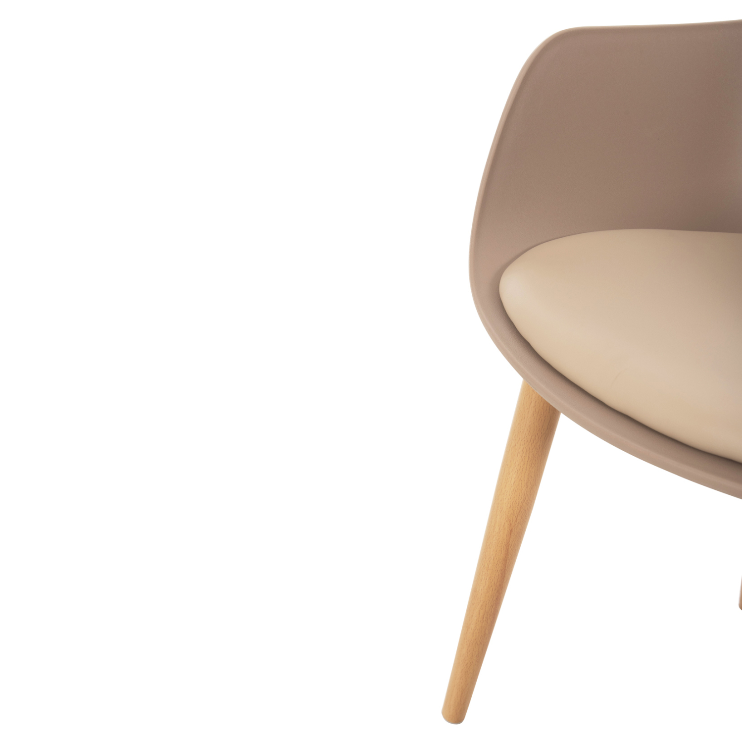 ΚΑΡΕΚΛΑ ΤΡΑΠΕΖΑΡΙΑΣ LUCIE HM8242.11 CAPUCCINO PP-ΜΕΤΑΛ. ΠΟΔΙΑ ΟΨΗ ΞΥΛΟΥ 56x55,5x80Υεκ (x1) - Image 9