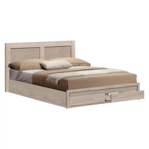ΚΡΕΒΑΤΙ CAPRI HM399.02 ΜΕ 2 ΣΥΡΤΑΡΙΑ SONOMA 160x200 εκ. (x1)