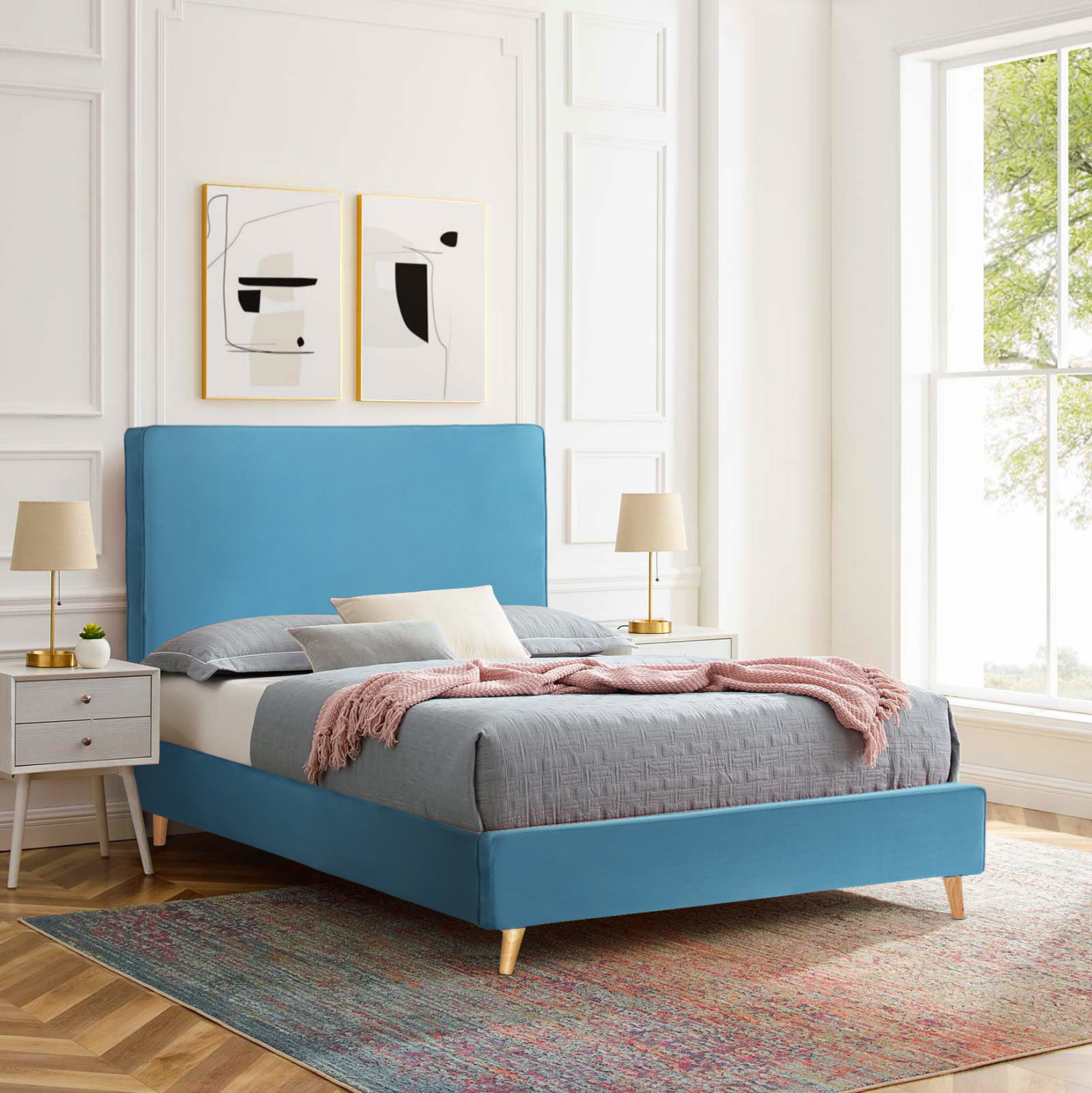 ΚΡΕΒΑΤΙ ΗΜΙΔΙΠΛΟ ΜΕ ΣΤΡΩΜΑ MAYLIN HM10802.01 ΒΕΛΟΥΔΟ ΤΙΡΚΟΥΑΖ--ΣΤΡΩΜΑ 120Χ200εκ (x1) - Image 2