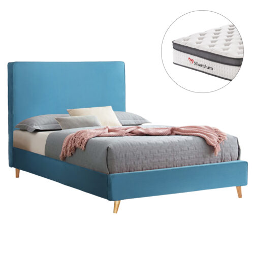 ΚΡΕΒΑΤΙ ΗΜΙΔΙΠΛΟ ΜΕ ΣΤΡΩΜΑ MAYLIN HM10802.01 ΒΕΛΟΥΔΟ ΤΙΡΚΟΥΑΖ--ΣΤΡΩΜΑ 120Χ200εκ (x1)