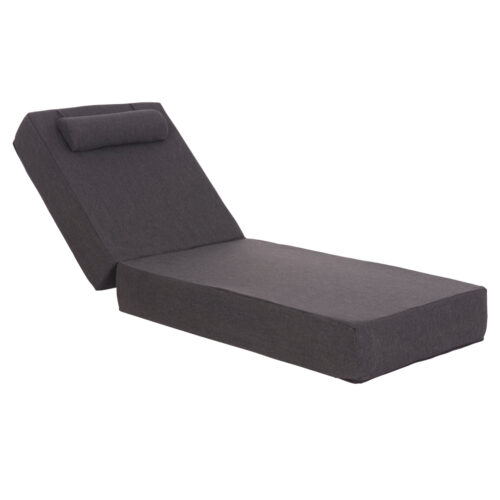 ΜΑΞΙΛΑΡΙ ΞΑΠΛΩΣΤΡΑΣ KIHEI HM21094.03 OLEFIN ΣΚΟΥΡΟ ΓΚΡΙ ΜΕ FOAM 198x70x20Υεκ (x1)