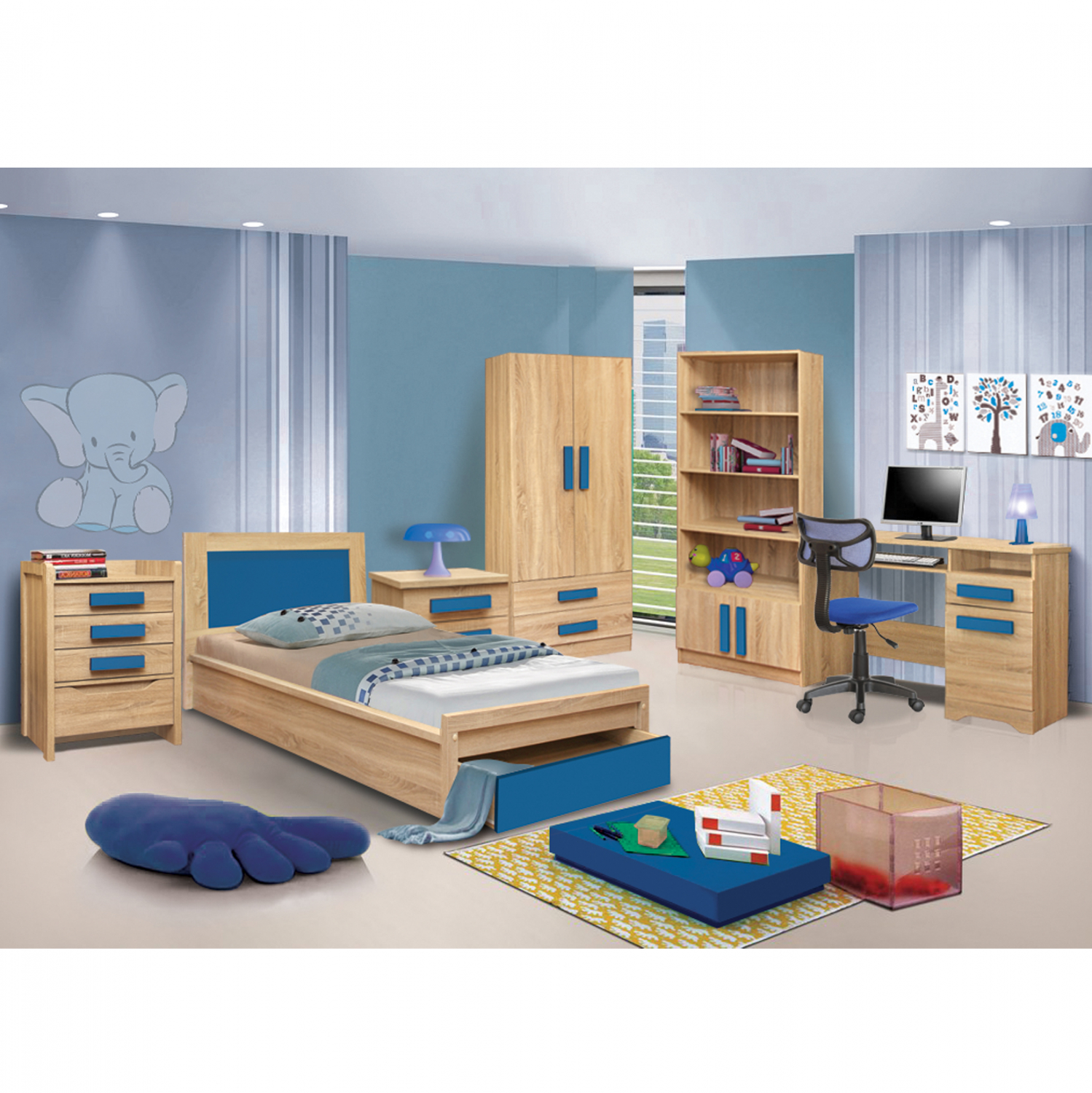 ΠΑΙΔΙΚΟ ΔΩΜΑΤΙΟ PLAYROOM SONAMA-ΣΙΕΛ 48X40X39.2 cm (x1)