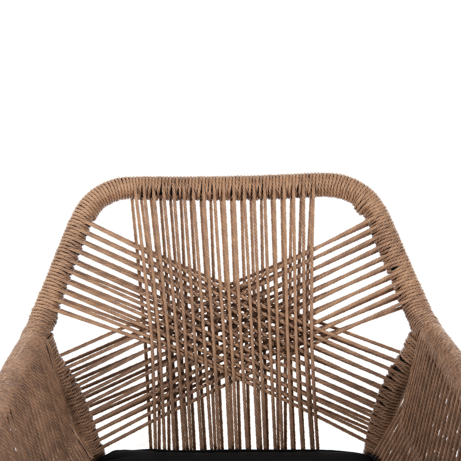 ΠΟΛΥΘΡΟΝΑ TOPIN HM6048.02 ΑΛΟΥΜΙΝΙΟ ΜΑΥΡΟ-P.E. RATTAN ΜΠΕΖ-ΜΑΞΙΛΑΡΙ ΜΑΥΡΟ 57x65x84Υ εκ (x1) - Image 7