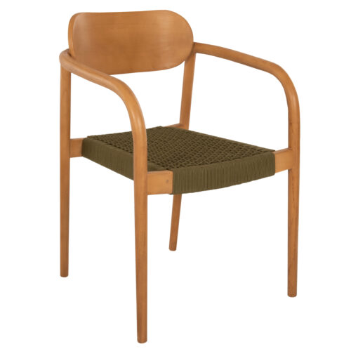 ΠΟΛΥΘΡΟΝΑ OSLO HM9636.05 ΞΥΛΟ TEAK ΦΥΣΙΚΟ & ΣΧΟΙΝΙ--B’ΔΙΑΛΟΓΗΣ 55x54x80Yεκ. (x1)