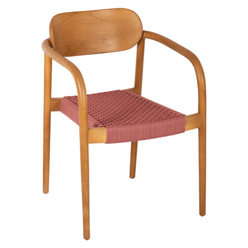 ΠΟΛΥΘΡΟΝΑ OSLO HM9636.06 ΞΥΛΟ TEAK ΦΥΣΙΚΟ & ΣΧΟΙΝΙ--B’ΔΙΑΛΟΓΗΣ 55x54x80Yεκ. (x1)