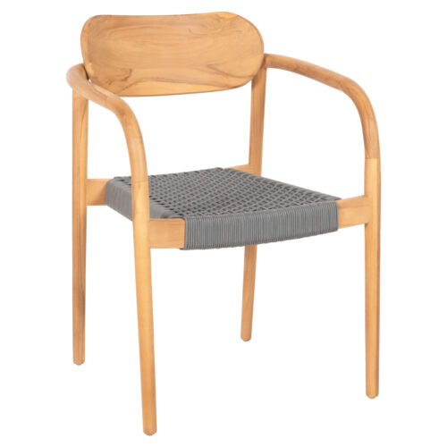 ΠΟΛΥΘΡΟΝΑ OSLO HM9636.08 ΞΥΛΟ TEAK ΦΥΣΙΚΟ & ΣΧΟΙΝΙ--B’ΔΙΑΛΟΓΗΣ 55x54x80Yεκ. (x1)
