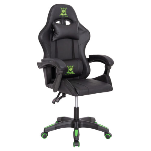 ΠΟΛΥΘΡΟΝΑ GAMING DARREN HM1203.03 ΜΑΥΡΟ-ΠΡΑΣΙΝΟ PVC 58.5x100x120Υεκ. (x1)