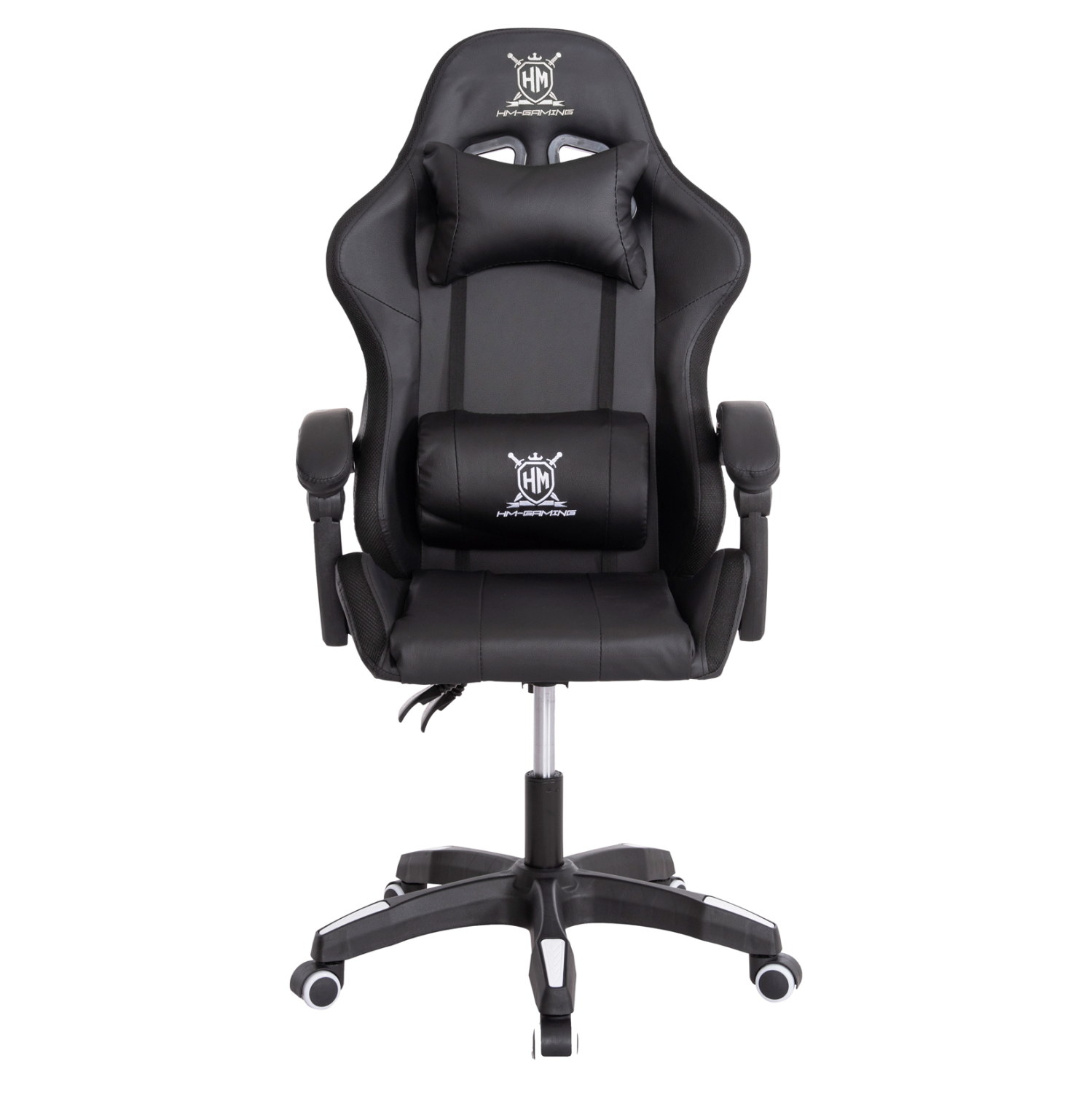 ΠΟΛΥΘΡΟΝΑ GAMING DARREN HM1203.04 ΜΑΥΡΟ-ΛΕΥΚΟ PVC 58.5x100x120Υεκ. (x1) - Image 3