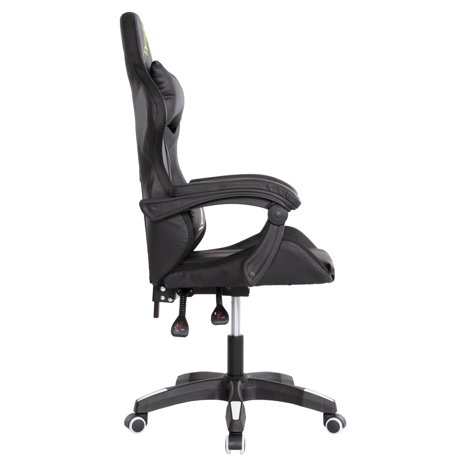 ΠΟΛΥΘΡΟΝΑ GAMING DARREN HM1203.04 ΜΑΥΡΟ-ΛΕΥΚΟ PVC 58.5x100x120Υεκ. (x1) - Image 4